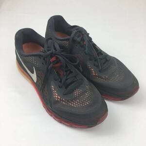 Nike Mens Air Max Running Shoes Gray Orange 621077-006 2013 Mesh Low Top 10M
